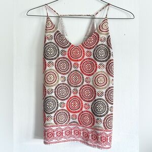 LOFT Women’s XS Petite Geometric Dressy Casual Tank Top Sleeveless Blouse -- XSP